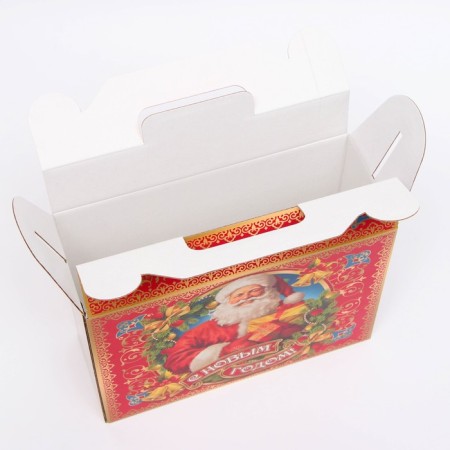 Gift box New Year's holide 23 x 8.5 x 23 cm-2