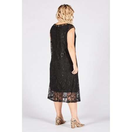 Female dress, size 50, black color-2