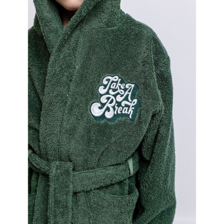 Baby robe, height 116 cm, green color-3