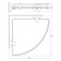 Corner shelf with holders, width 26 cm, matte glass, chrome
