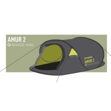 Tourist tent atemi amur 2a, single-layer, 2-seater