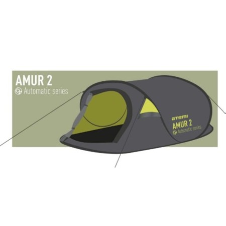 Tourist tent atemi amur 2a, single-layer, 2-seater