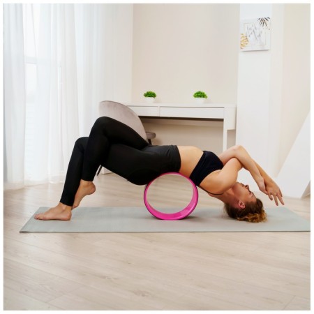 Yoga-wheel "lotus", 33 × 13 cm, pink color-2