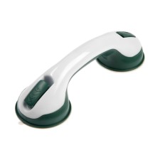 Handle-break on suction cups, for the bathroom and toilet room, white