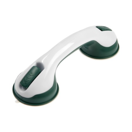 Handle-break on suction cups, for the bathroom and toilet room, white