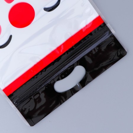 New Year. Gift package, with zip-lock fastener, "snowman", 15x23 ± 1cm.-3