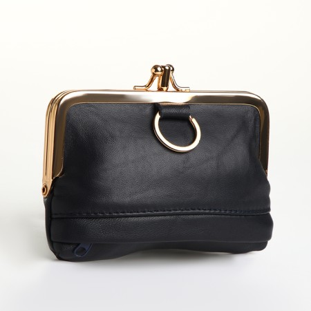 Cosmetic bag on the farmar, 2 departments, blue color