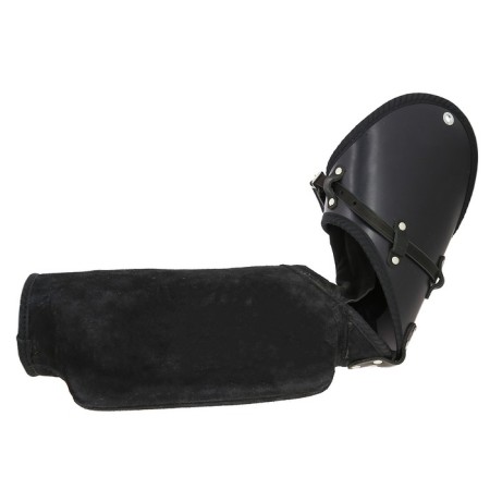 Protective sleeve for an IPO, with a solid gear, leather, left, mix of flowers