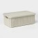 Storage basket with a “knitting” lid, 6 l, 35 × 20 × 13 cm, white color