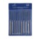 A set of dumps of diamond tundra, rubberized handles, 70 x 140 x 3 mm, 10 pcs.