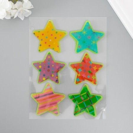 Silicon sticker on the glass phosphorus "stars" 20x16 cm