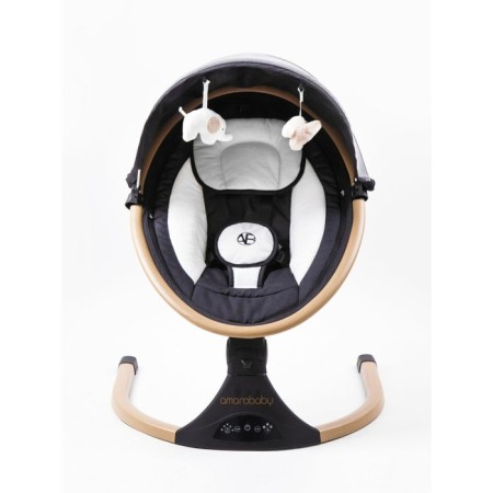 Электрокачели детские AmaroBaby Ergo Swing, цвет чёрный-11