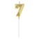 Candle in the cake on the skewer "Almaz", the number "7", gold, 4.5 cm