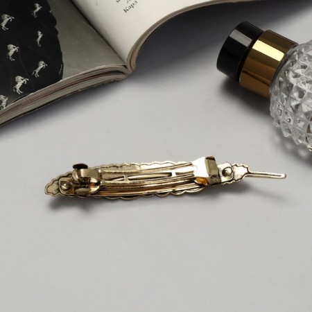 Liberty-automatic hairpin "Liberty" feather, 11 cm, gold-1