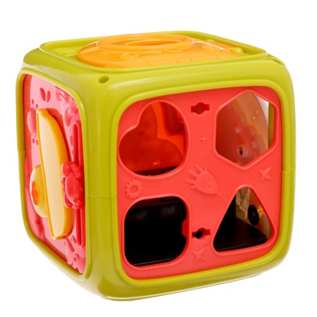 Developing toy "smart cube", 3 in 1: ionic, sorter, bisikub, sound-12