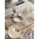A set of napkins for setting the New Year's Shine table, rectangular, rounded edges, size 30x46 cm, 4 pcs