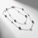 Beads "beads" tenderness, color silver 90 cm