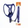 Set "Star Bones", leash 120 x 1 cm, og 23-35 cm, blue