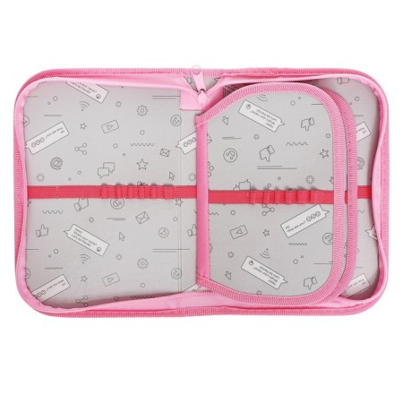 Penal 3 sections, tab inside, 140 x 210 x 40 mm, fabric, calligrata top Block "Anime Friends"-4