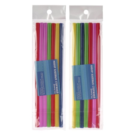 Glue for adhesive pistol "Multi -colored" 7mmx18 cm (set 7 pcs)-3