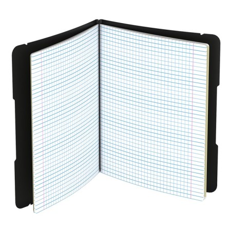 Notebook A5+, 48 sheets in the Erichkrause "Folderbook", a replaceable plastic cover, an offset unit, black-2