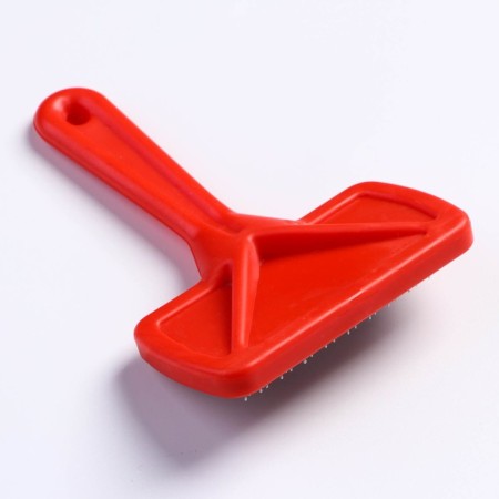 Pucrheck "Simple" with drops, with a plastic handle of 9.2 x 13.2 cm, red-1