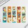 A set of cardboard bookmarks 5 pcs "Red cat"