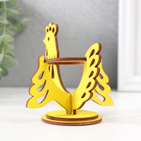Easter stand "Kurochka" 9.5x8.5x8.3 cm (set of 5 parts) yellow-2