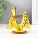 Easter stand "Kurochka" 9.5x8.5x8.3 cm (set of 5 parts) yellow