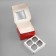 Box for 4 cupcake with a window, "the most beautiful", 16 x 16 x 10 cm, confectionery packaging