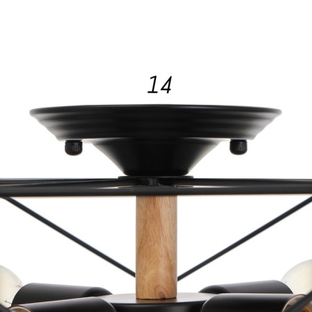 Chandelier 2231/4 E27 40W Black 57x50x18 cm Bayerlux-6