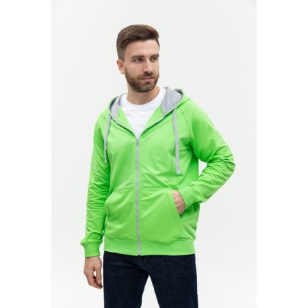 Male sweatshirt, size 46, bright green color-6