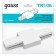 Connector (straight) Gauss, white color