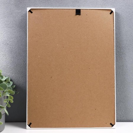 Photo frame plastic L-6 21x30 cm, white-3