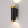Interior backlight Elektrostandard, Poli GU10 180x60x92 mm, IP20, gold, black color.