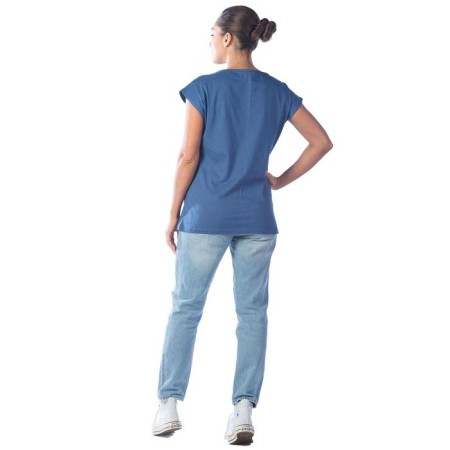 Women's T -shirt "Sveta", size 42, indigo color-4