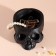 Interior item "Skull" black 13x9x6.5 cm