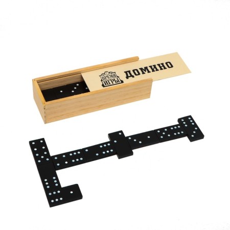 Domino "Classic", 28 pcs, 15 x 5 x 3 cm, knuckles 4 x 2 cm-4