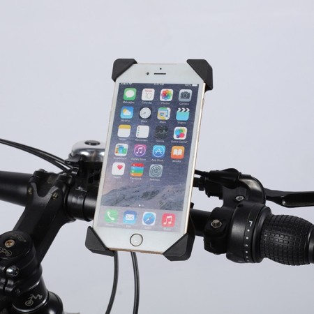 Bicycle holder for the phone Luazon, up to 185x95 mm, black