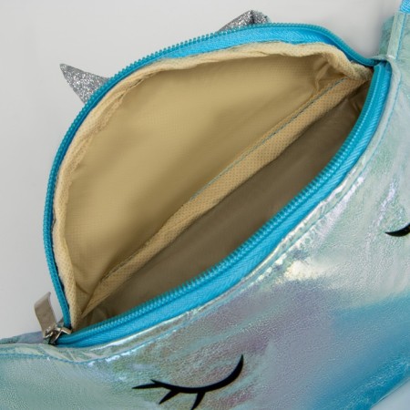 Children's belt bag Magis Unicorn with a zipper, blue color-5