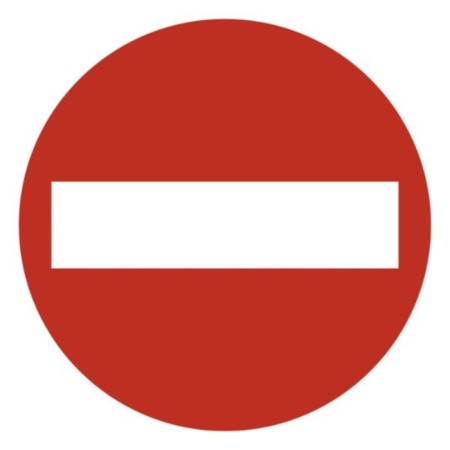 SkyWay sticker "Stop", GOST, diameter 110 mm