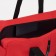 Sports bag with lightning, 2 outer pockets, red color