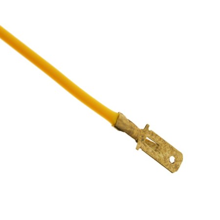 Tip is flat 6 mm, wire 10 cm, packing 100 pcs