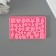 Mold Silicon "Jewelry" 6.5x10.6x0.6 cm