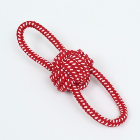 Cable toy "Ball with handles", up to 65 g, ball 6 cm, up to 20 cm, red-1