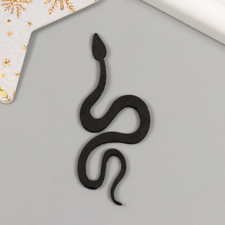 Decor "Black Snake" Foamiran, 7 cm (set 6 pcs)-4