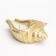 Candle "shell" in the candlestick of gypsum large, 17x11x5.5cm, gold