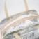 Lightning cosmetic bag, beige color