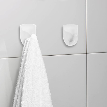 Holder self -adhesive tundra krep, 45x45 mm, white color, 3 pcs. Mix