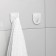 Holder self -adhesive tundra krep, 45x45 mm, white color, 3 pcs. Mix